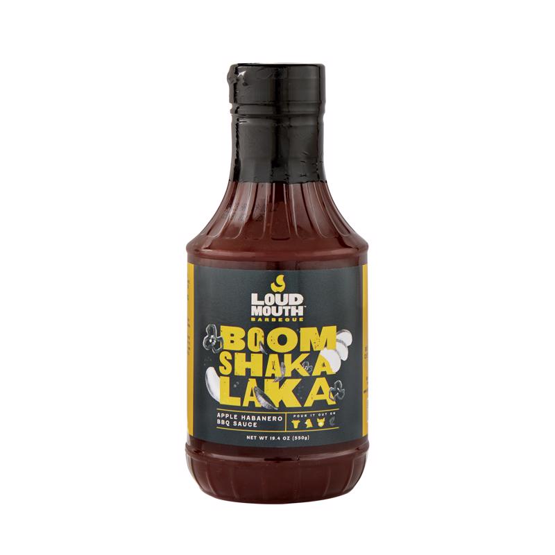 Loud Mouth BOOM SHAKA LAKA Apple Habenero BBQ Sauce 19.4 oz