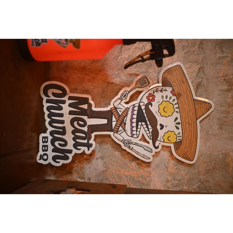 Meat Church Meato Bandito Aluminum Embossed Tacker Sign 1 pk