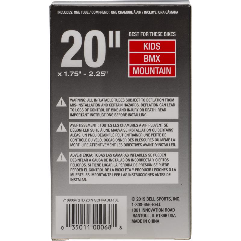 Bell Sports 20 in. Rubber Bicycle Inner Tube 1 pk