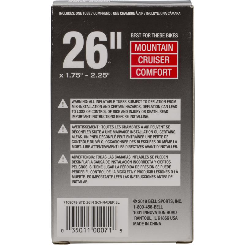 Bell Sports 26 in. Rubber Bicycle Inner Tube 1 pk