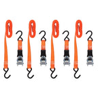 Keeper 1 in. W X 14 ft. L Orange Tie Down w/Ratchet 400 lb 4 pk - Case of 6