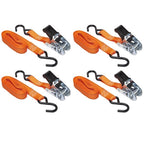 Keeper 1 in. W X 14 ft. L Orange Tie Down w/Ratchet 400 lb 4 pk - Case of 6
