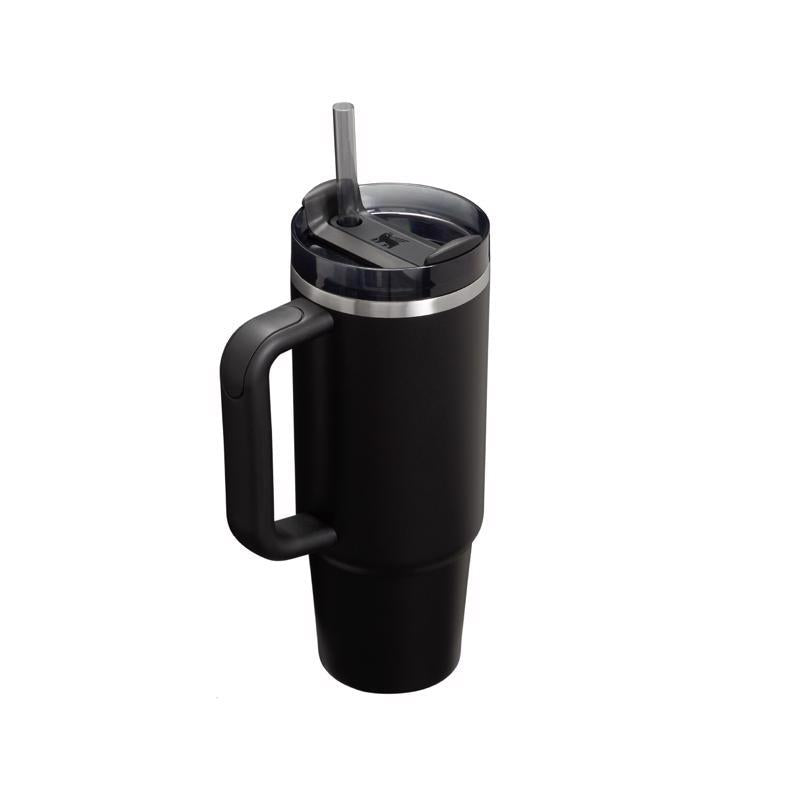 Stanley The Quencher H2.0 FlowState 30 oz Black BPA Free Double-wall Vacuum Insulated Tumbler