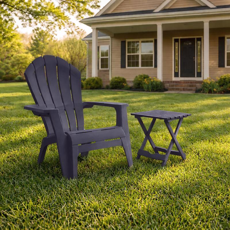 Adams RealComfort Deluxe Midnight Resin Frame Adirondack Chair