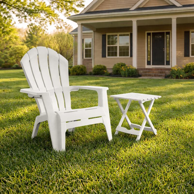 Adams RealComfort Deluxe White Resin Frame Adirondack Chair
