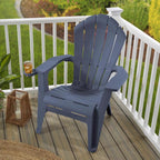 Adams RealComfort Deluxe Bluestone Resin Frame Adirondack Chair