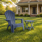 Adams RealComfort Deluxe Bluestone Resin Frame Adirondack Chair