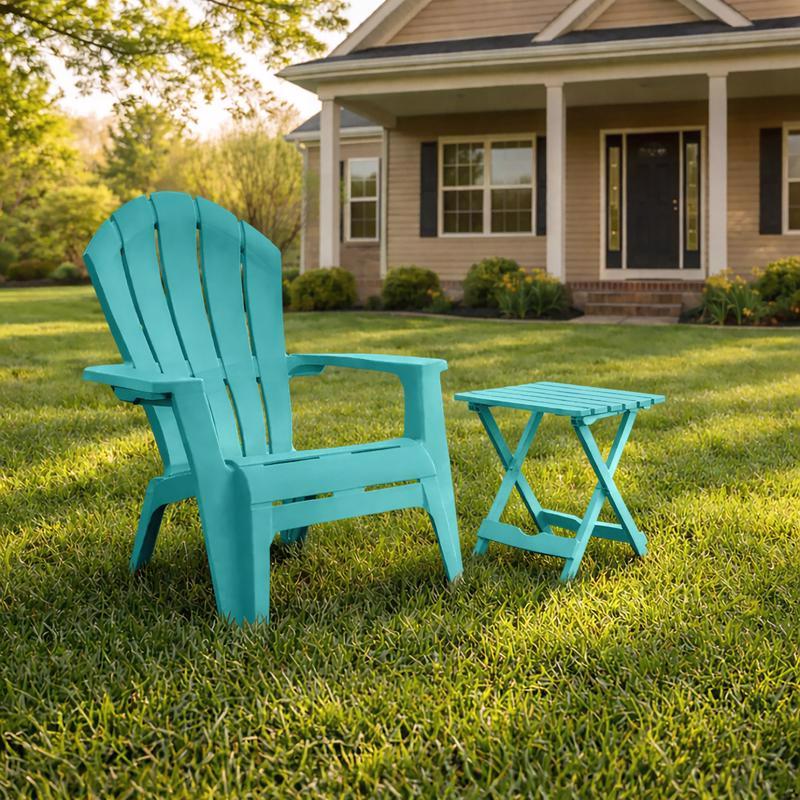 Adams RealComfort Deluxe Seaglass Resin Frame Adirondack Chair