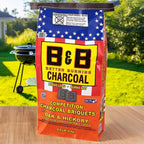 B&B Charcoal All Natural Hickory and Oak Charcoal Briquettes 17.6 lb