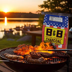 B&B Charcoal All Natural Hickory and Oak Charcoal Briquettes 17.6 lb