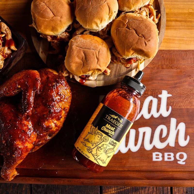 Traeger Meat Church Sizzlin Salvation BBQ Sauce 16 oz