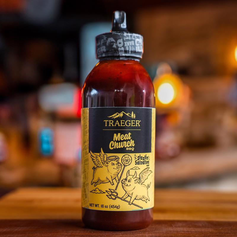 Traeger Meat Church Sizzlin Salvation BBQ Sauce 16 oz