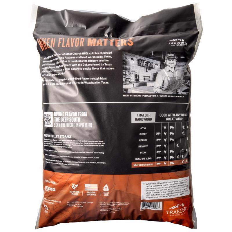 Traeger Meat Church Hardwood Pellets All Natural Cherry/Pecan 20 lb