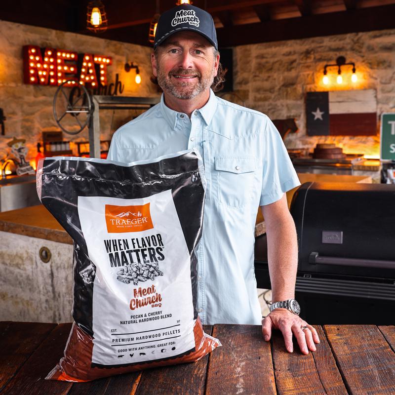 Traeger Meat Church Hardwood Pellets All Natural Cherry/Pecan 20 lb