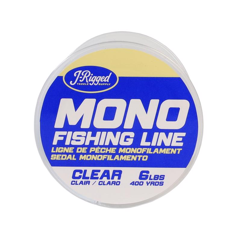 J- Rigged Monofilament Fishing Line 6 lb. cap. 400 yd