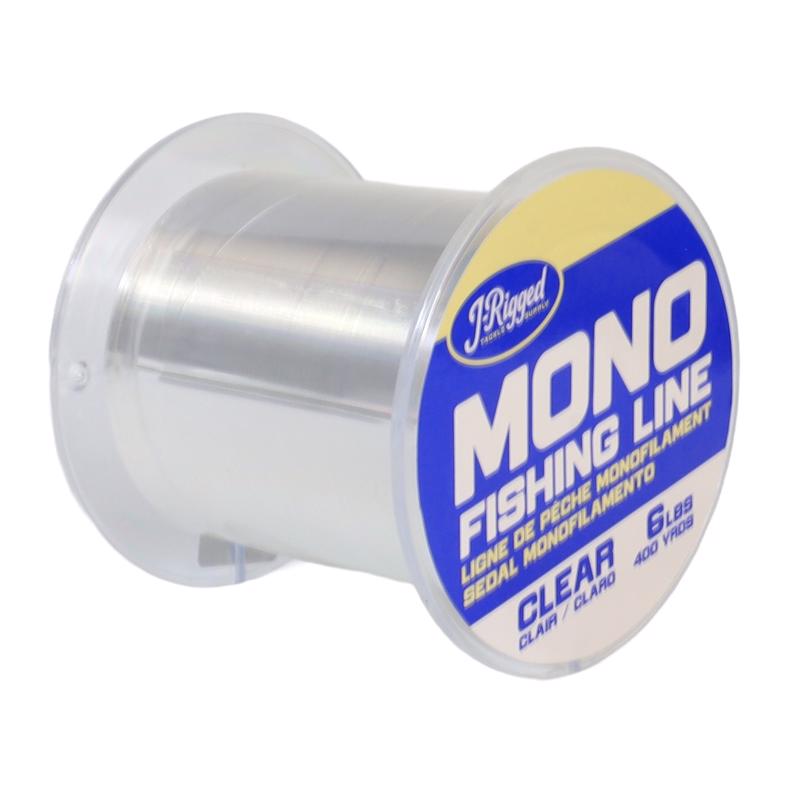 J- Rigged Monofilament Fishing Line 6 lb. cap. 400 yd