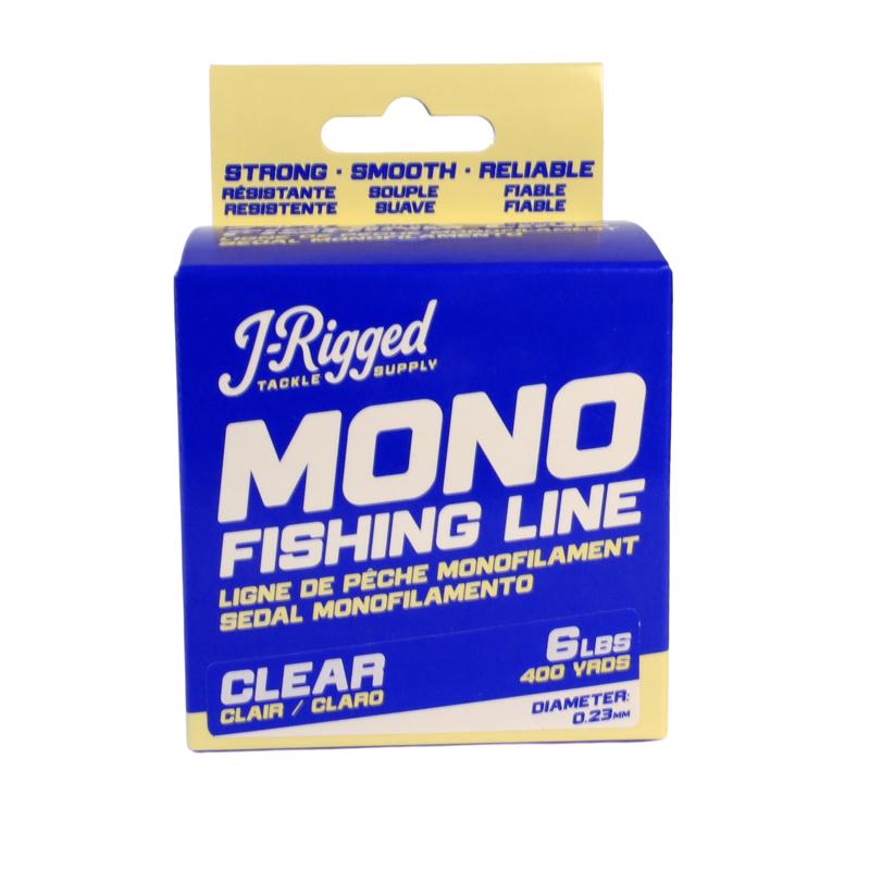 J- Rigged Monofilament Fishing Line 6 lb. cap. 400 yd