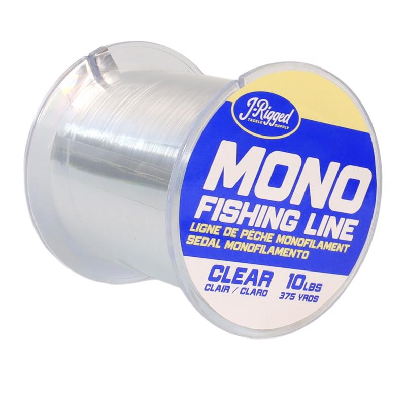 J-Rigged Monofilament Fishing Line 10 lb. cap. 375 yd