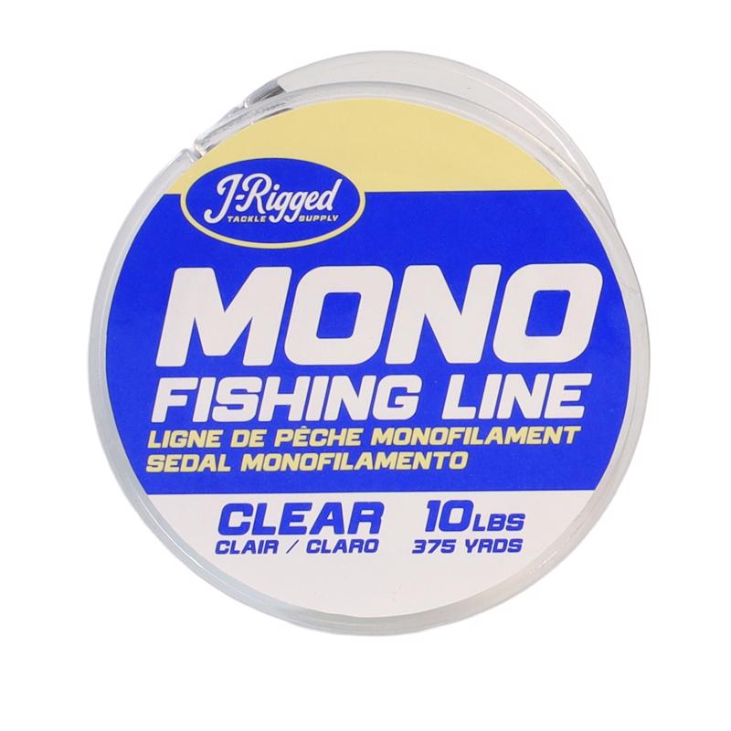 J-Rigged Monofilament Fishing Line 10 lb. cap. 375 yd