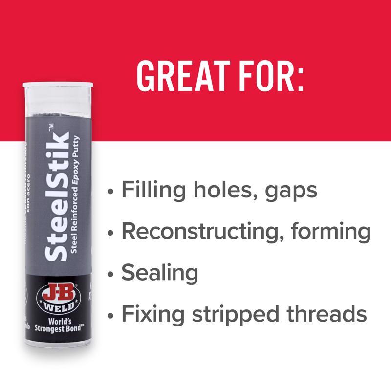 J-B Weld Steel Stik High Strength Automotive Epoxy Putty 2 oz