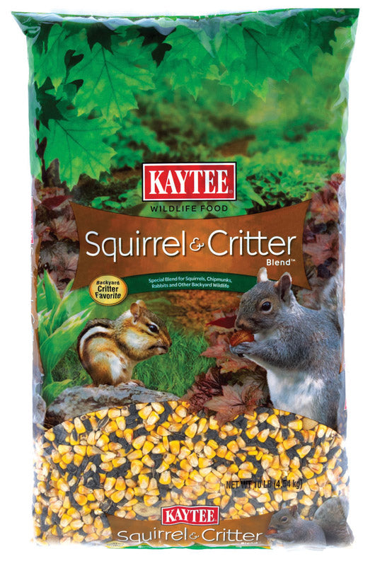 Kaytee Squirrel & Critter Squirrel and Critter Food 10 lb - Case of 4