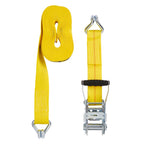 Keeper 2 in. W X 27 ft. L Yellow Tie Down w/Ratchet 3333 lb 1 pk