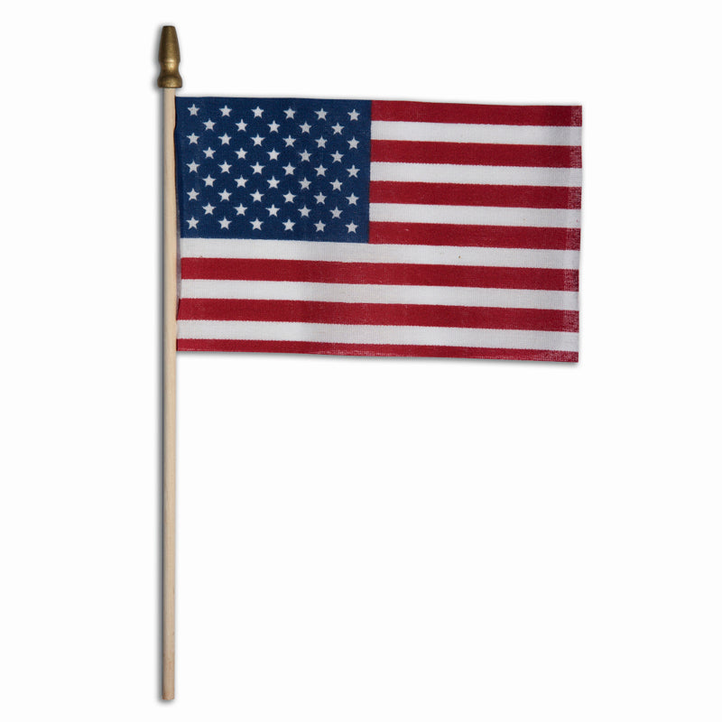 Valley Forge USA Stick Flag 4 in. H X 6 in. W - Case of 48