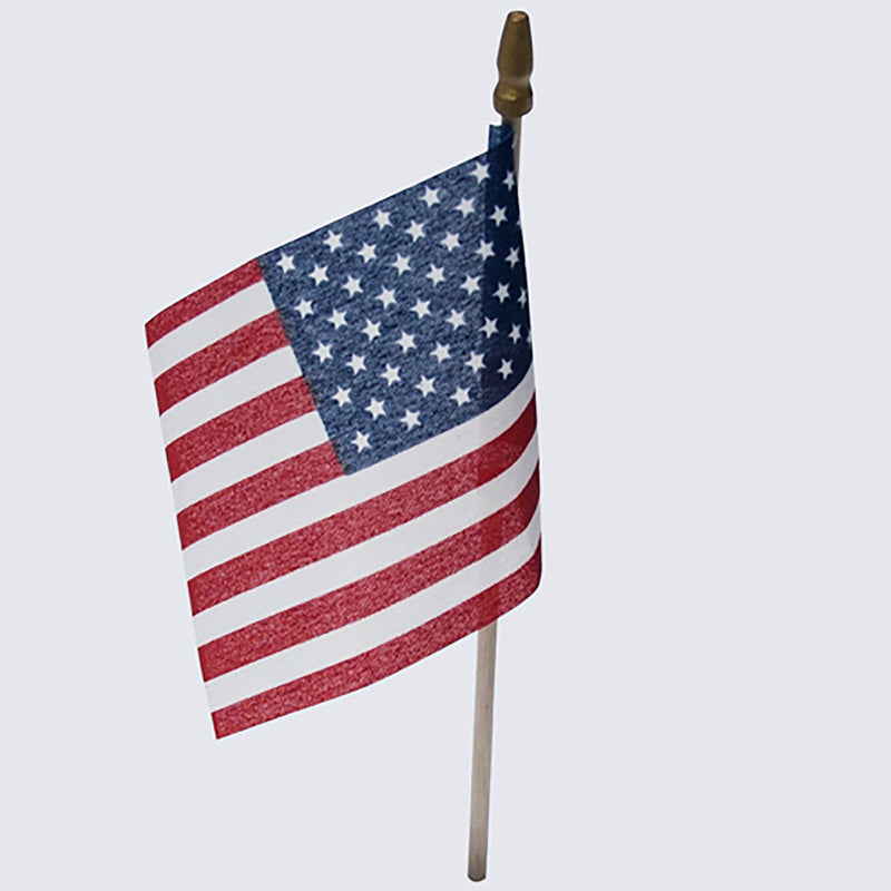 Valley Forge USA Stick Flag 4 in. H X 6 in. W - Case of 48