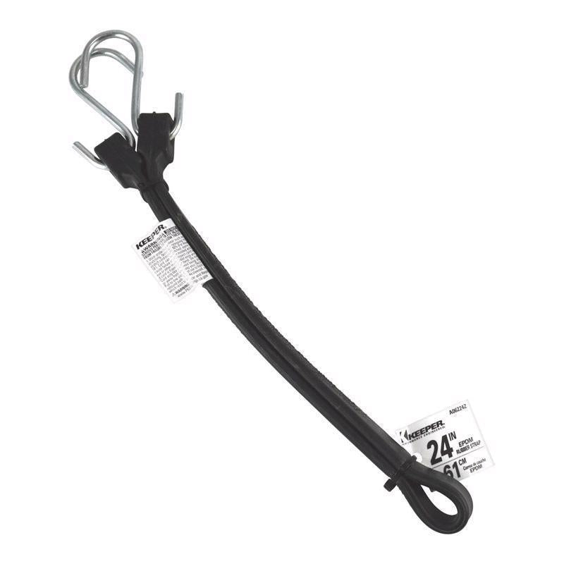 Keeper Black Tarp Strap 24 in. L 1 pk - Case of 10