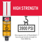 J-B Weld Plastic Weld High Strength Automotive Epoxy Gel 0.85 oz