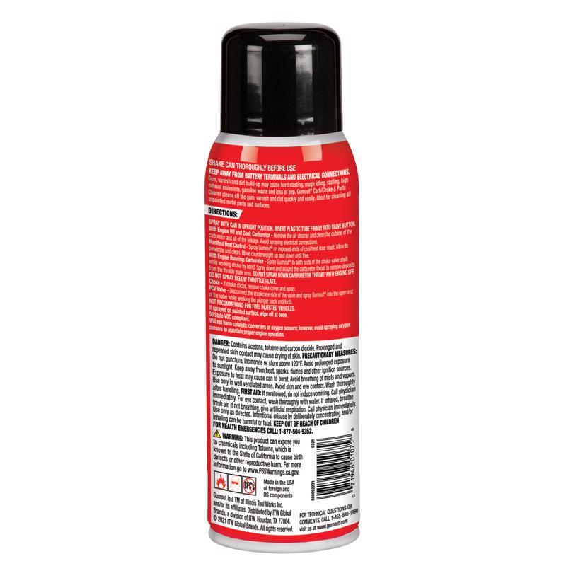 Gumout Carburetor and Choke Cleaner 14 oz - Case of 6