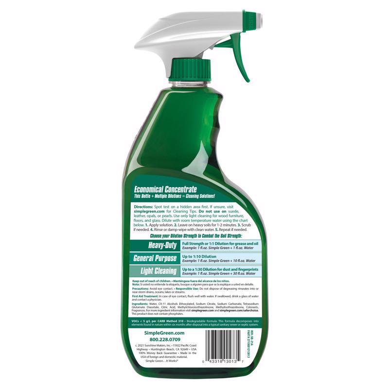 Simple Green Sassafras Scent Concentrated All Purpose Cleaner Liquid 24 oz - Case of 6