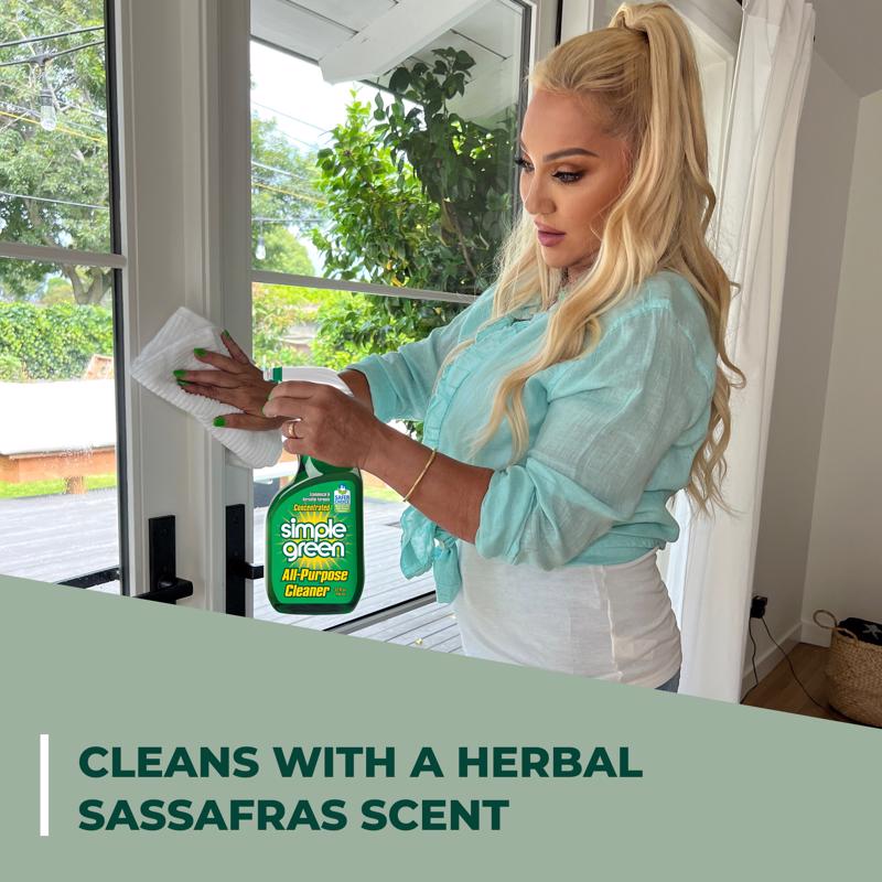 Simple Green Sassafras Scent Concentrated All Purpose Cleaner Liquid 24 oz - Case of 6