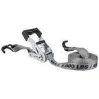 Keeper 1 in. W X 12 ft. L Gray Ratchet Tie Down Strap 1000 lb 4 pk - Case of 4