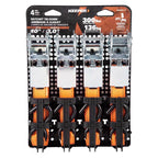 Keeper 1 in. W X 10 ft. L Orange Tie Down w/Ratchet 300 lb 4 pk