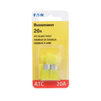 Bussmann 20 amps ATC Yellow Blade Fuse 5 pk - Case of 5