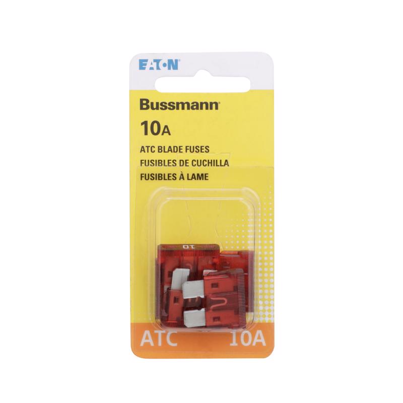 Bussmann 10 amps ATC Red Blade Fuse 5 pk - Case of 5