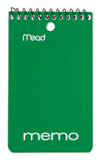 Mead 3 in. W X 5 in. L Wide Ruled Spiral Assorted Memo Book - Case of 12
