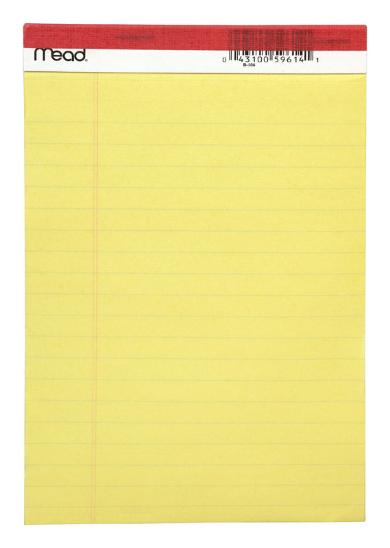 Mead 5 in. W X 8 in. L Legal Pad 50 ct - Case of 12