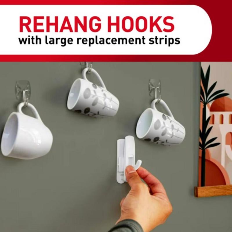 3M Command Large Foam Refill Strips 3.65 in. L 8 pk