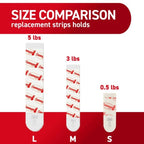 3M Command Large Foam Refill Strips 3.65 in. L 8 pk