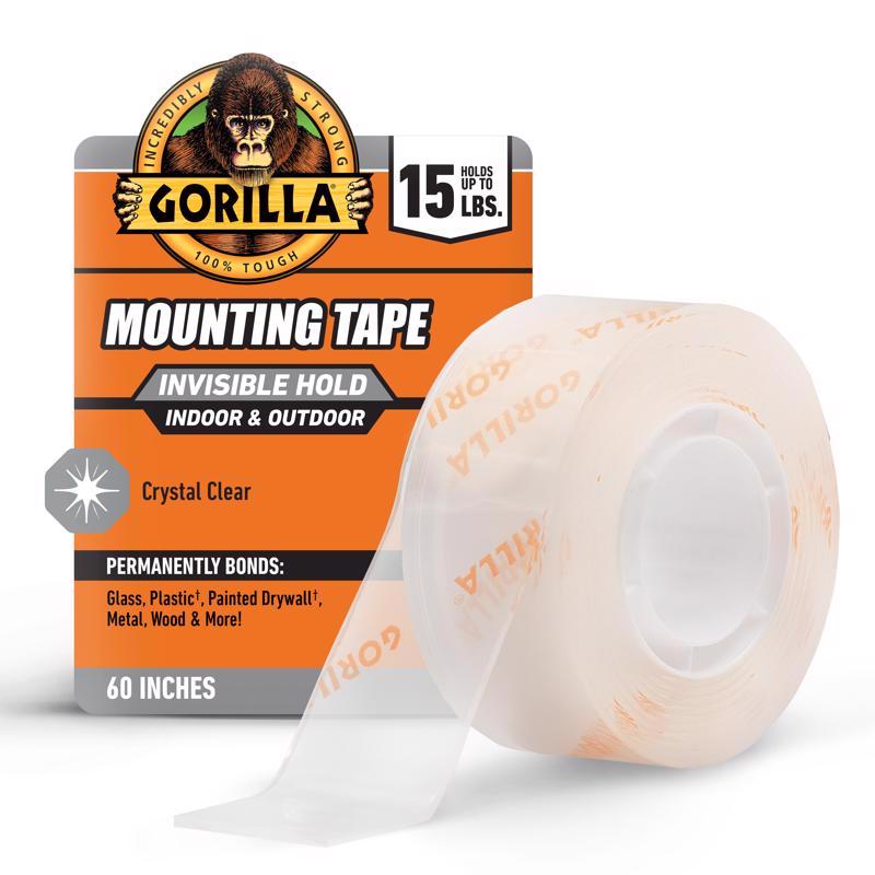 Gorilla 60 in. L X 1 in. W Double-Sided Mounting Tape