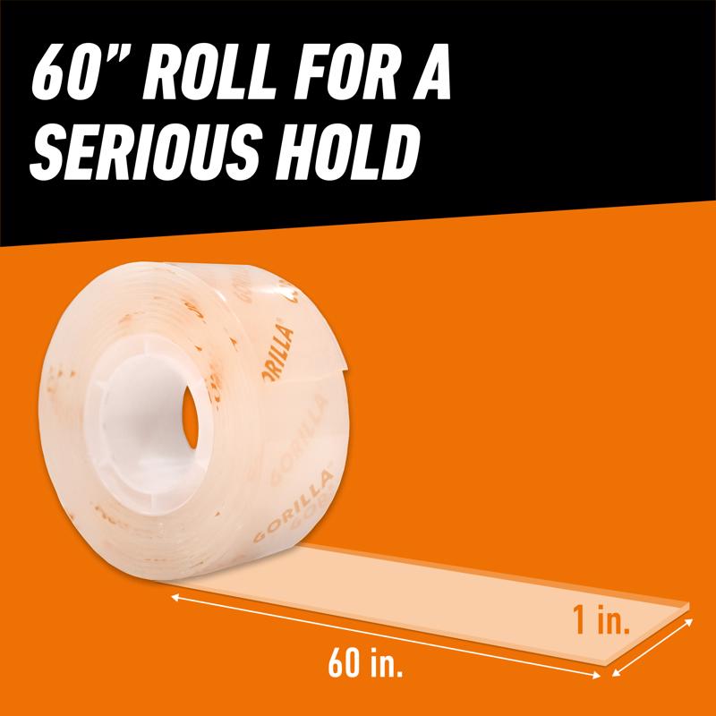 Gorilla 60 in. L X 1 in. W Double-Sided Mounting Tape