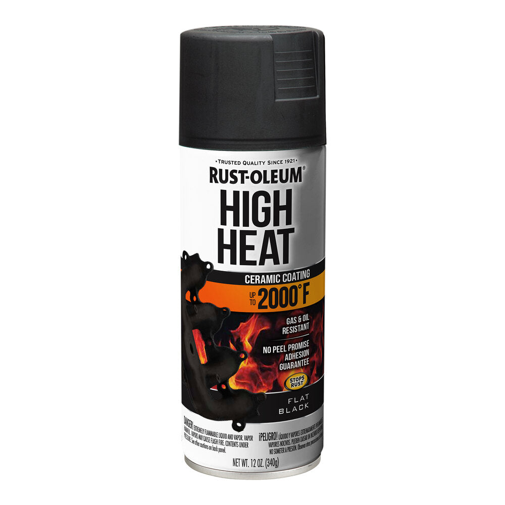 Rust-Oleum Automotive High Heat Flat Black Spray Paint 12 oz