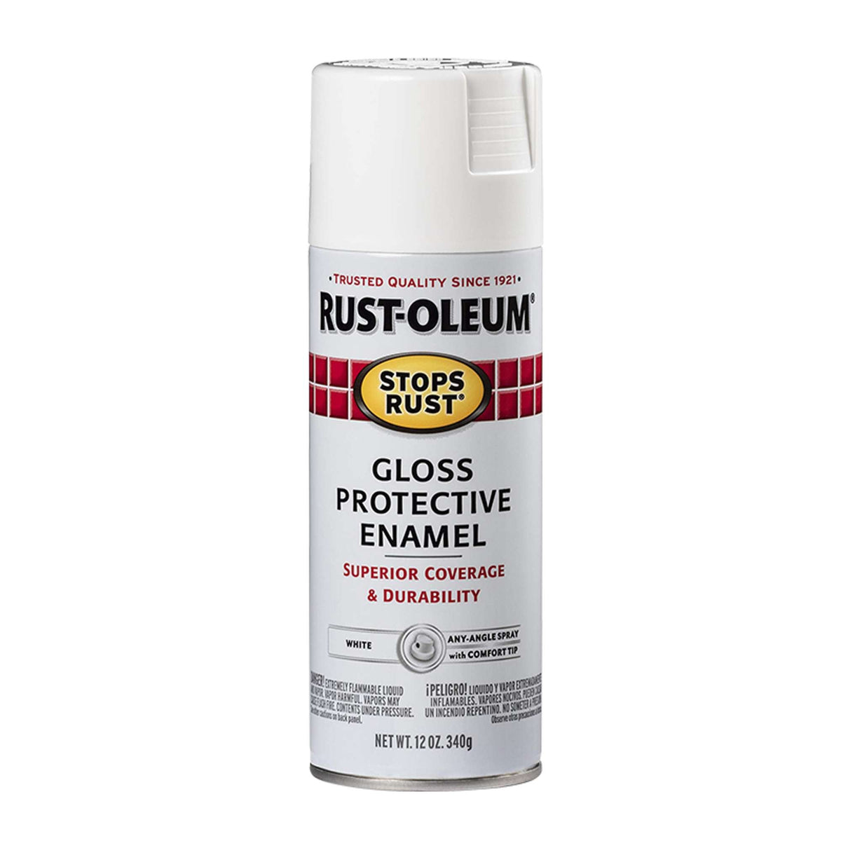 Rust-Oleum Stops Rust Gloss White Spray Paint 12 oz
