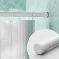 Zenna Home 60 in. white shower tension rod